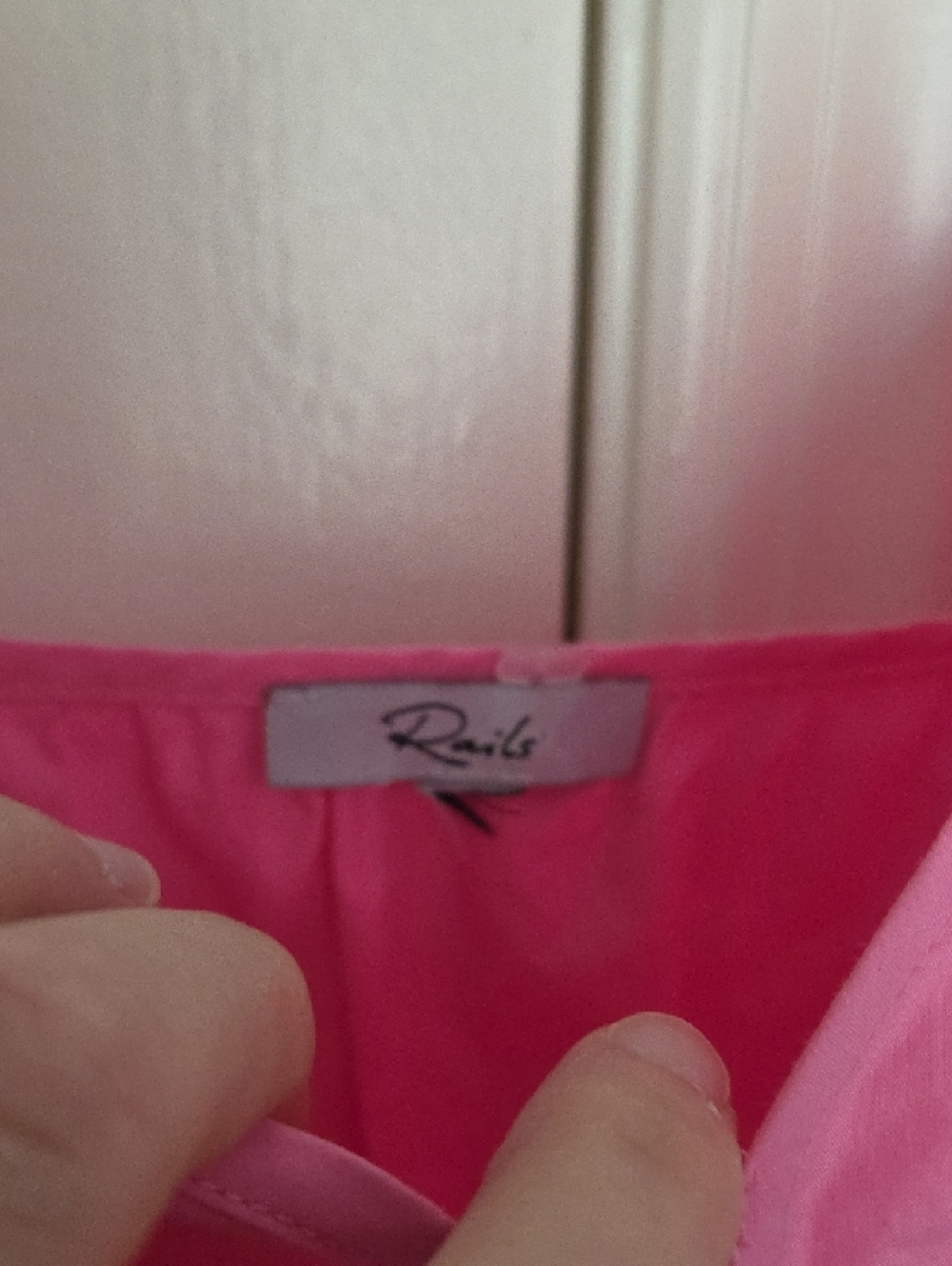 RAILS Avril Hot Pink Spaghetti-Strap Maxi Dress Large - Picture 10 of 13